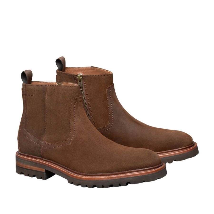 Men'S Shoes JOHNSTON & MURPHY | Johnston & Murphy Dudley Lug Zip Boot In Brown