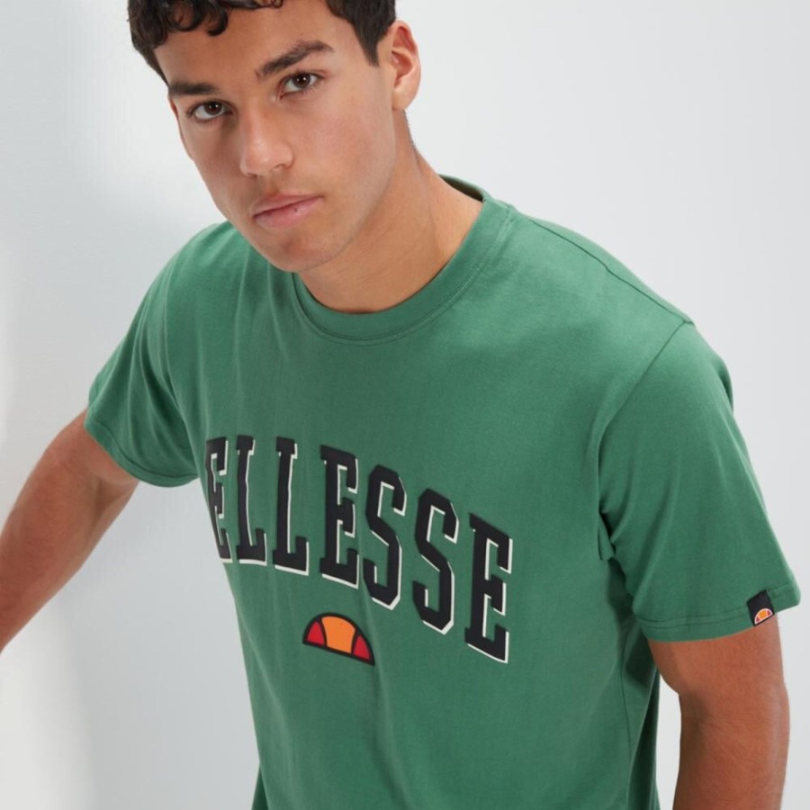 Men'S Apparel Ellesse Mens Apparel | Ellesse S Apparel Men'S Shr17640 Graphic Tees Green Reg