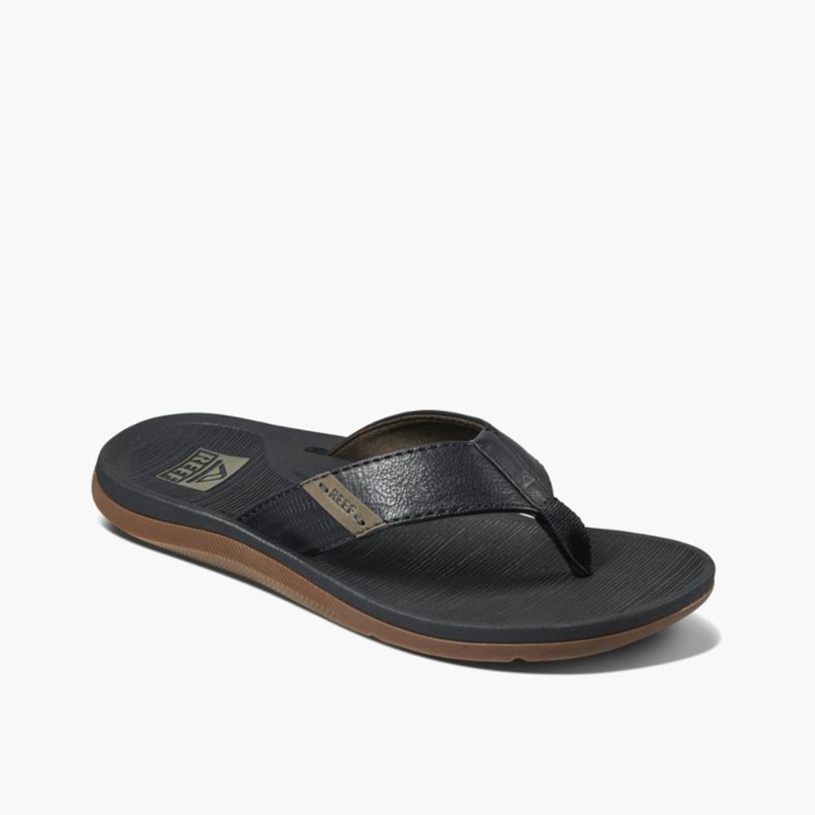 Men'S Shoes Reef Men | Reef Men'S Reef Santa Ana Black M