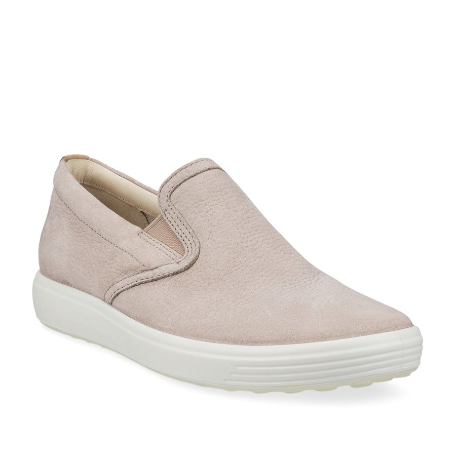 Women'S Shoes ECCO | Ecco Women'S Soft 7 Slip-On In Grey Rose/Powder