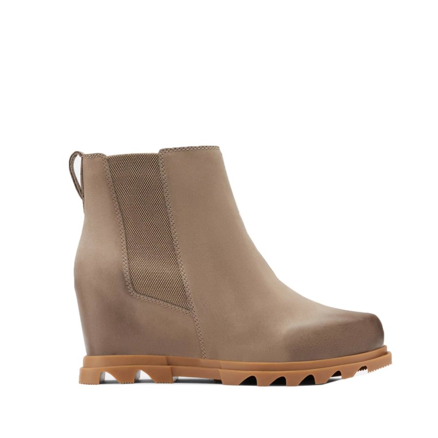 Women'S Shoes SOREL | Sorel Women'S Joan Of Arctic Wedge Iii Chelsea In Omega Taupe, Wet San