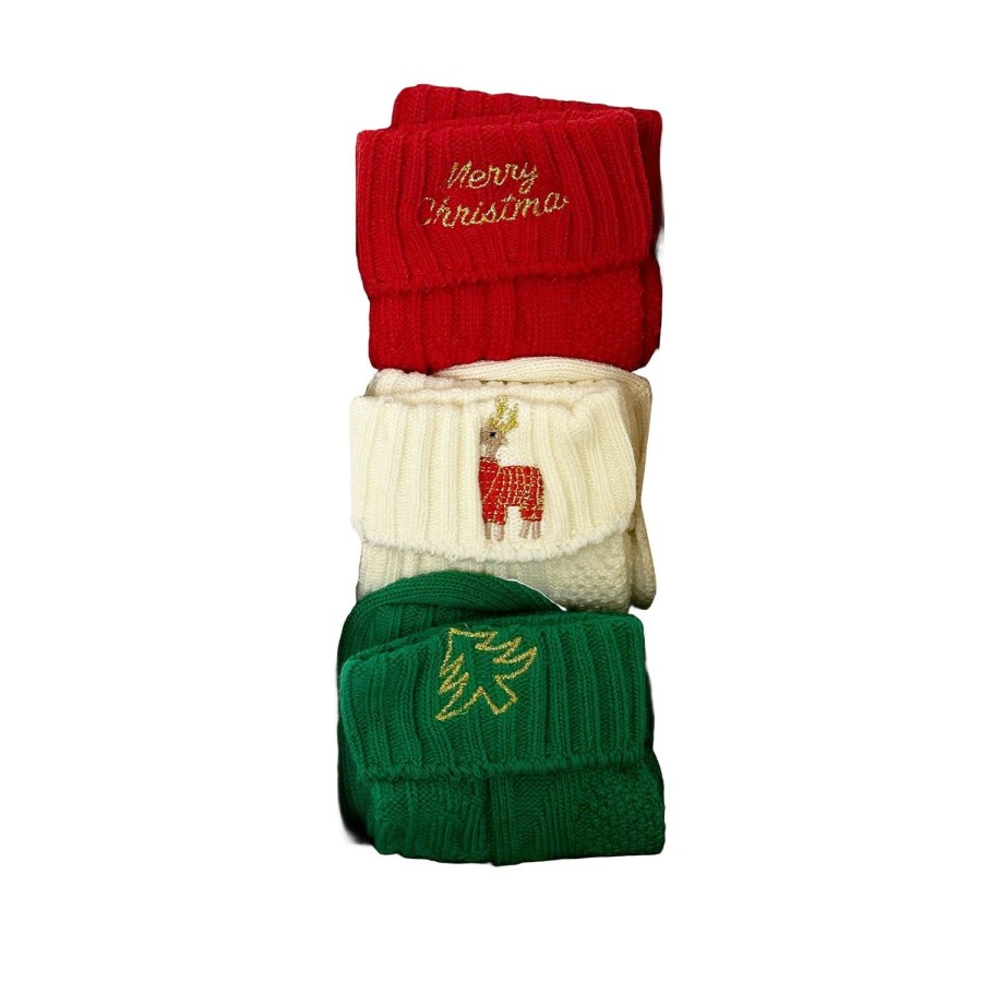 Women'S Apparel FLOOF | Floof Women'S Christmas Sock Bundle In Christmas Tree