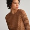 Women'S Apparel Gant Apparel Womens | Gant Apparel S Women'S D1. Twisted Cable Dress Iterations Brown Reg