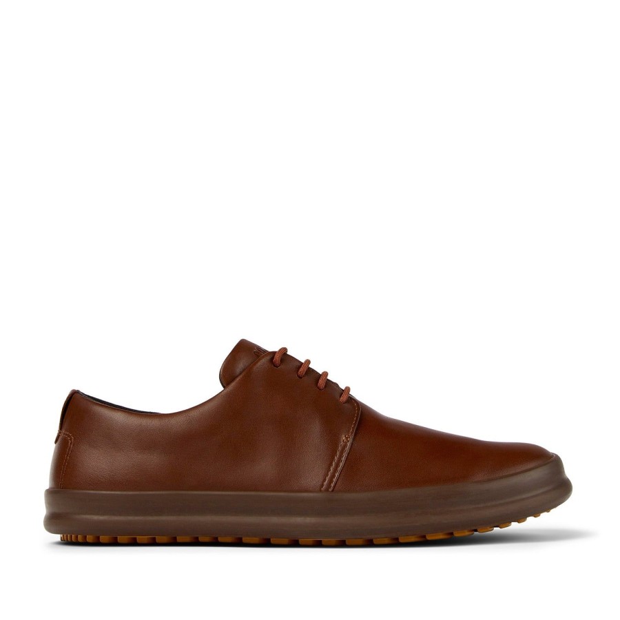 Men'S Shoes Camper | Camper Men'S Chasis In Medium Brown