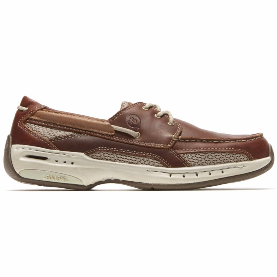 Men'S Shoes Dunham | Dunham Men'S Captain Boat Shoe Waterford Brown 2E