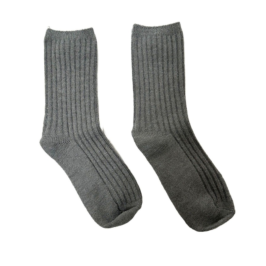 Women'S Apparel FLOOF | Floof Women'S Wool Blend Socks In Grey