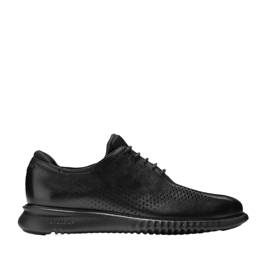 Men'S Shoes Cole Haan | Cole Haan Men'S Zerogrand Laser Wingtip Oxford Lined In Black