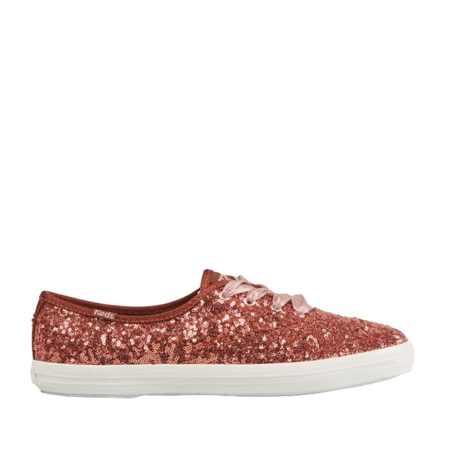 Women'S Shoes Keds | Keds Women'S Champion Sequins Celebration In Burnt Sienna