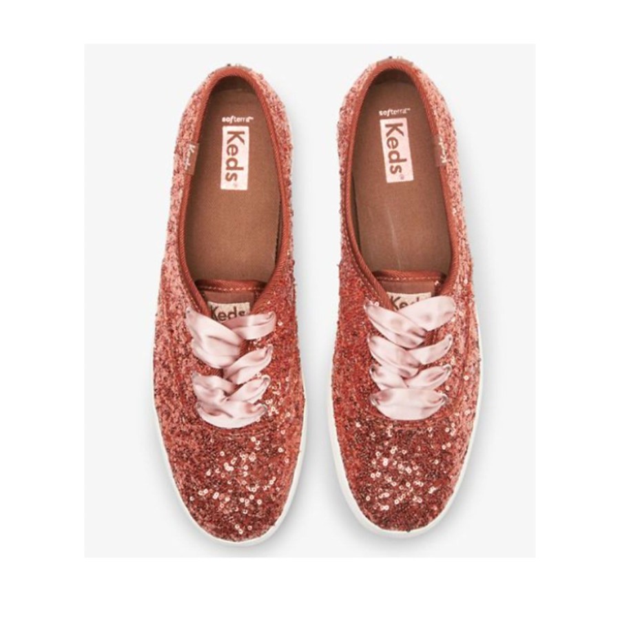 Women'S Shoes Keds | Keds Women'S Champion Sequins Celebration In Burnt Sienna