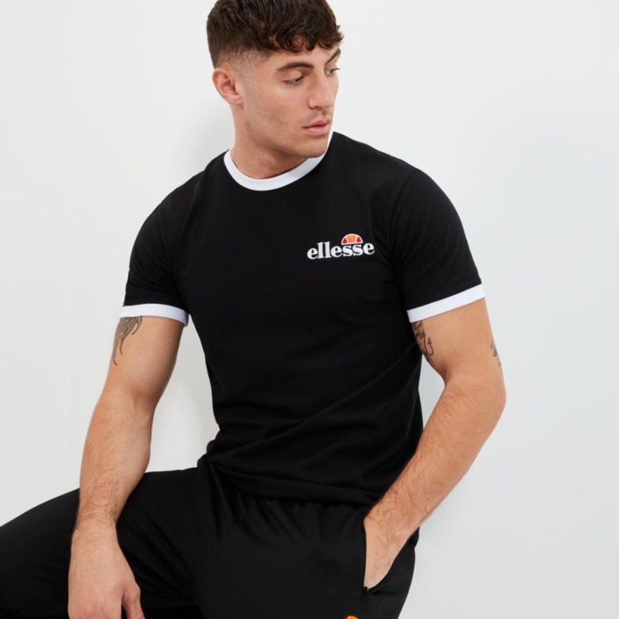 Men'S Apparel Ellesse Mens Apparel | Ellesse S Apparel Men'S Shr10164 Expanded Classics Black Reg