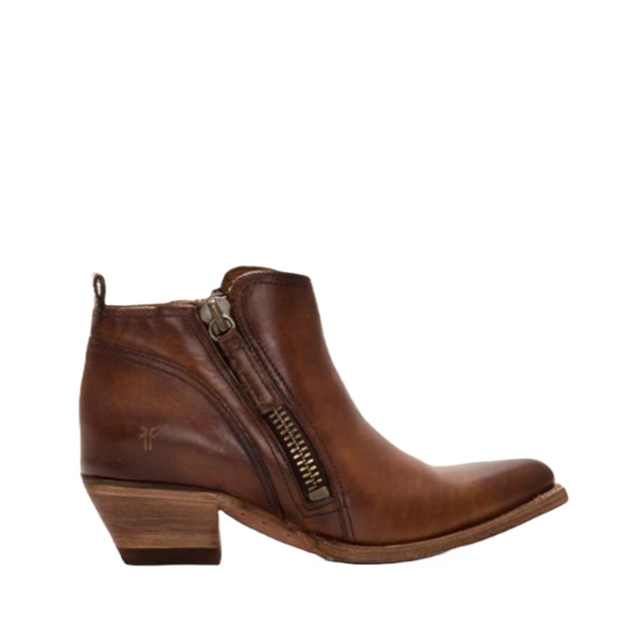 Women'S Shoes Frye Women | Frye Women'S 74735 Sacha Moto Shortie Brown M