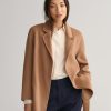 Women'S Apparel Gant Apparel Womens | Gant Apparel S Women'S Handstitched Belted Blazer Iterations Brown Reg