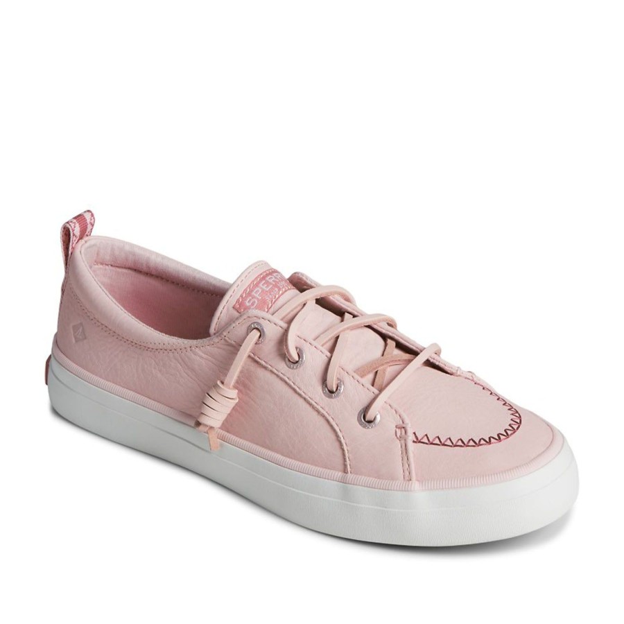 Women'S Shoes Sperry | Sperry Women'S Crest Vibe Washable Leather Sneaker In Blush