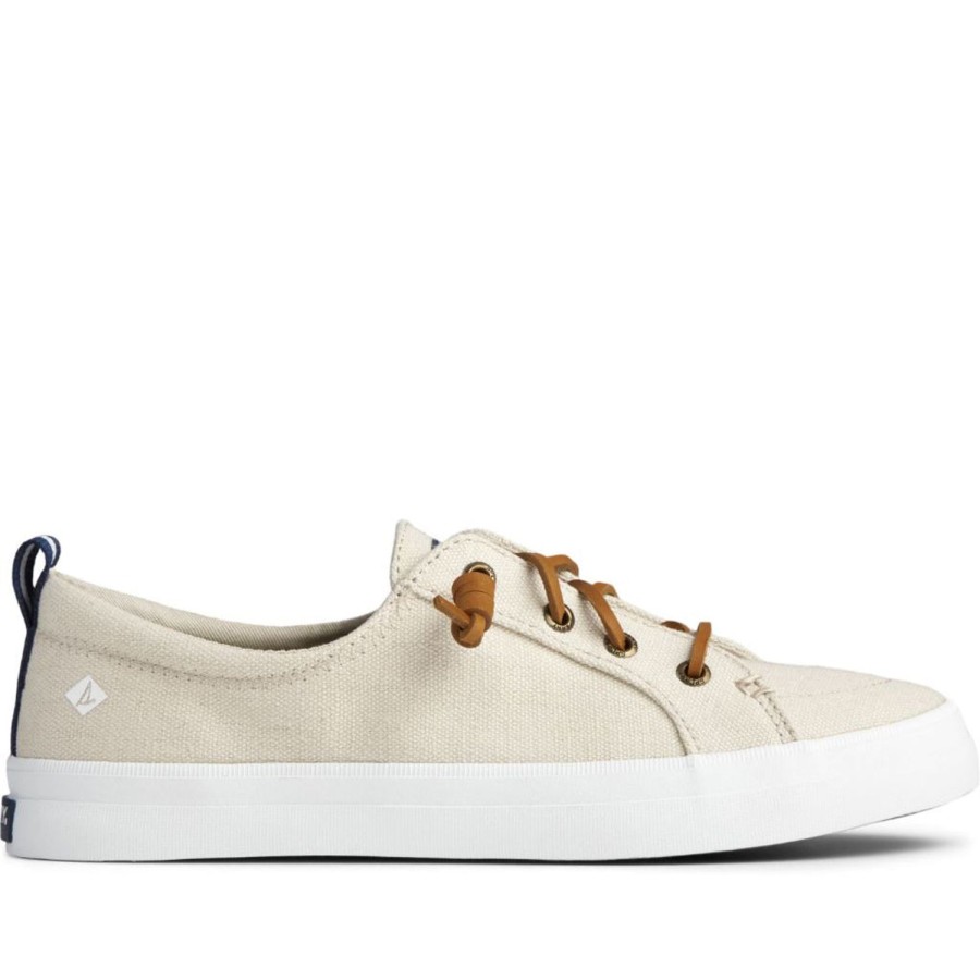 Women'S Shoes Sperry | Sperry Women'S Crest Vibe Sneaker In Linen/Oat