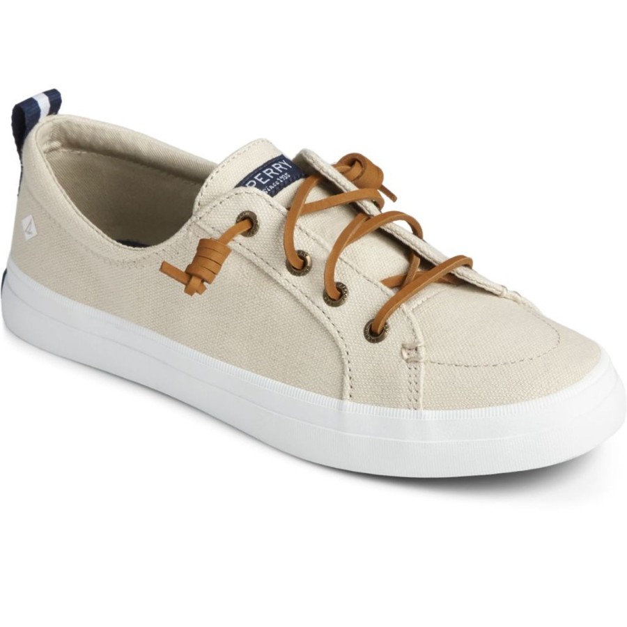 Women'S Shoes Sperry | Sperry Women'S Crest Vibe Sneaker In Linen/Oat