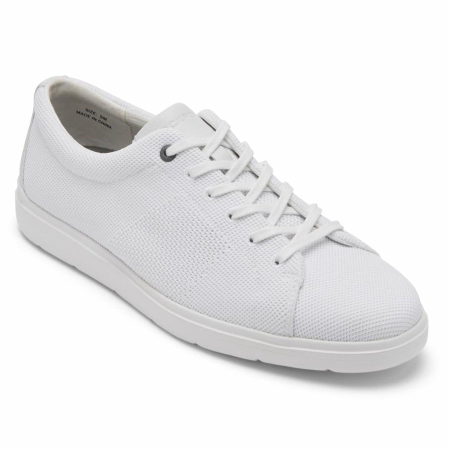 Men'S Shoes Rockport Men | Rockport Men'S Mesh Laceup Total Motion Lite White M