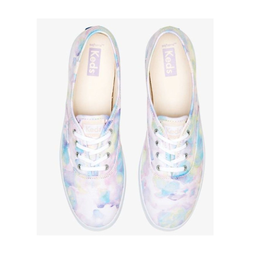 Women'S Shoes Keds | Keds Women'S Champion Abstract Print In Pink