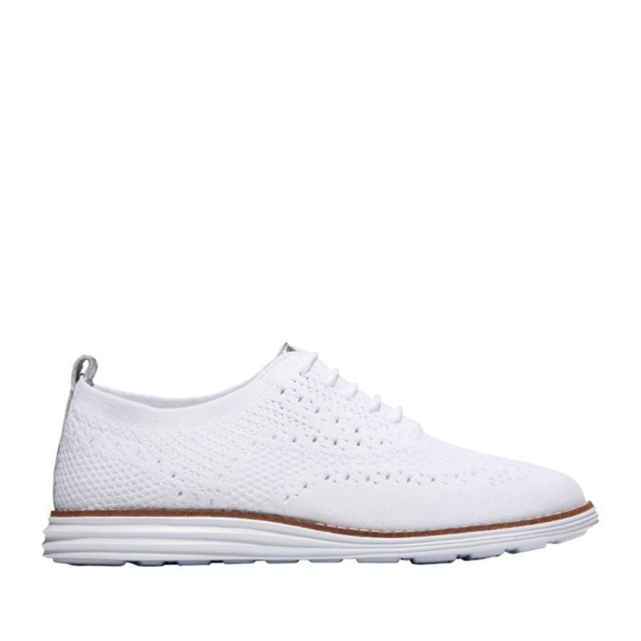 Women'S Shoes Cole Haan | Cole Haan Women'S Originalgrand Stitchlite Wingtip Oxford In Optic Whi