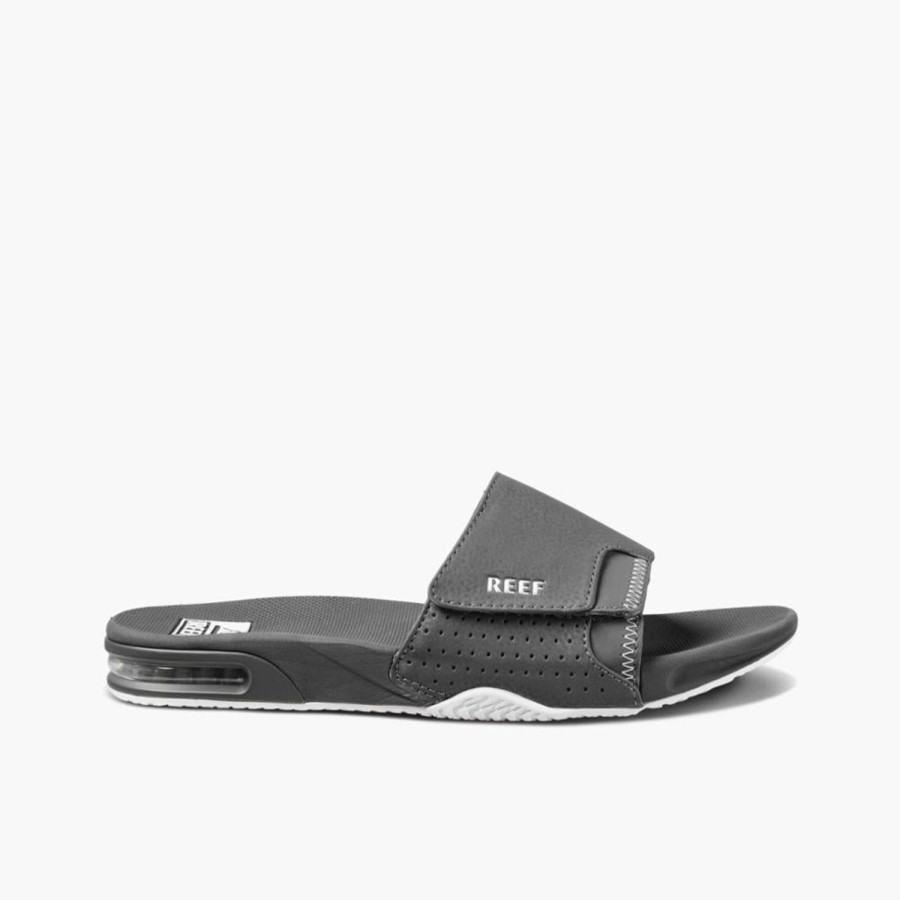 Men'S Shoes Reef Men | Reef Men'S Fanning Slide Grey M