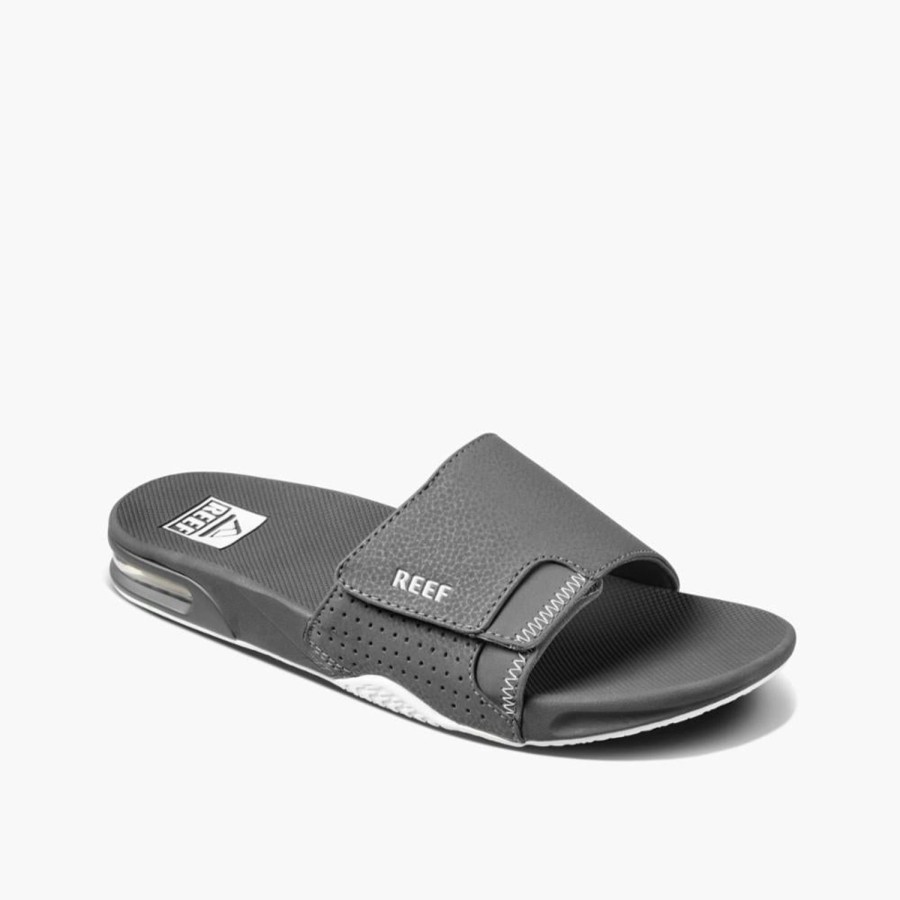 Men'S Shoes Reef Men | Reef Men'S Fanning Slide Grey M