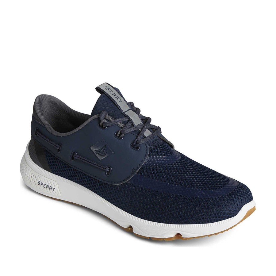 Men'S Shoes SPERRY | Sperry Men'S 7 Seas 3-Eye In Navy