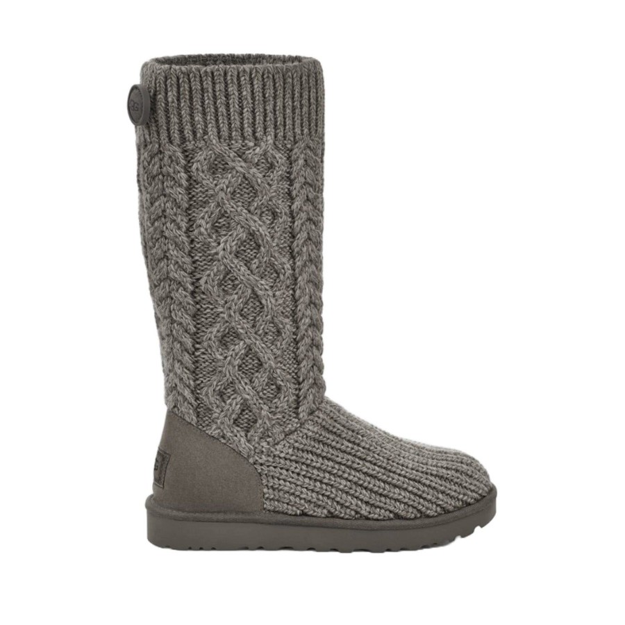 Women'S Shoes UGG | Ugg Women'S Classic Cardi Cabled Knit In Grey