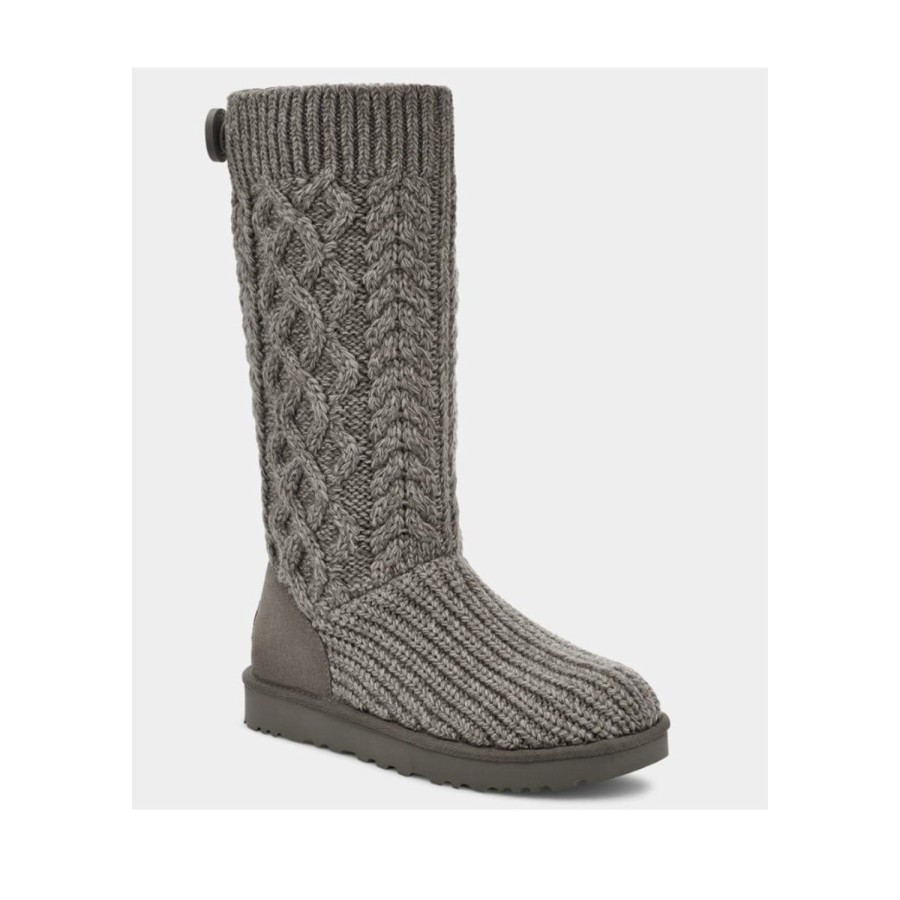 Women'S Shoes UGG | Ugg Women'S Classic Cardi Cabled Knit In Grey