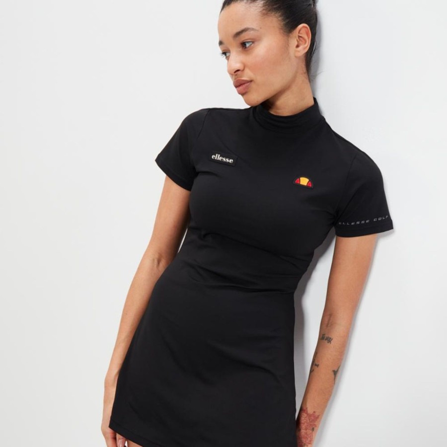 Women'S Apparel Ellesse Womens Apparel | Ellesse S Apparel Women'S Tronta Tee Dress Seasonal Golf Black Reg