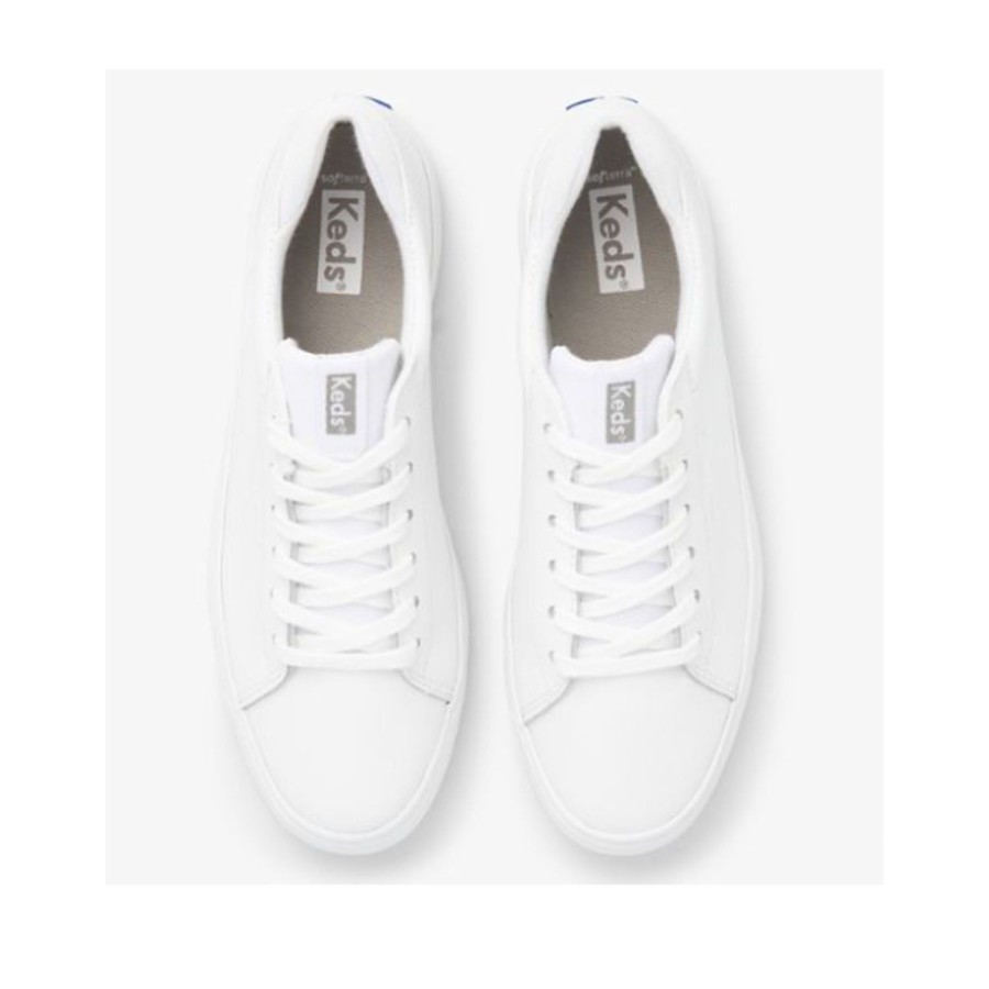 Women'S Shoes Keds | Keds Women'S Alley Leather In White