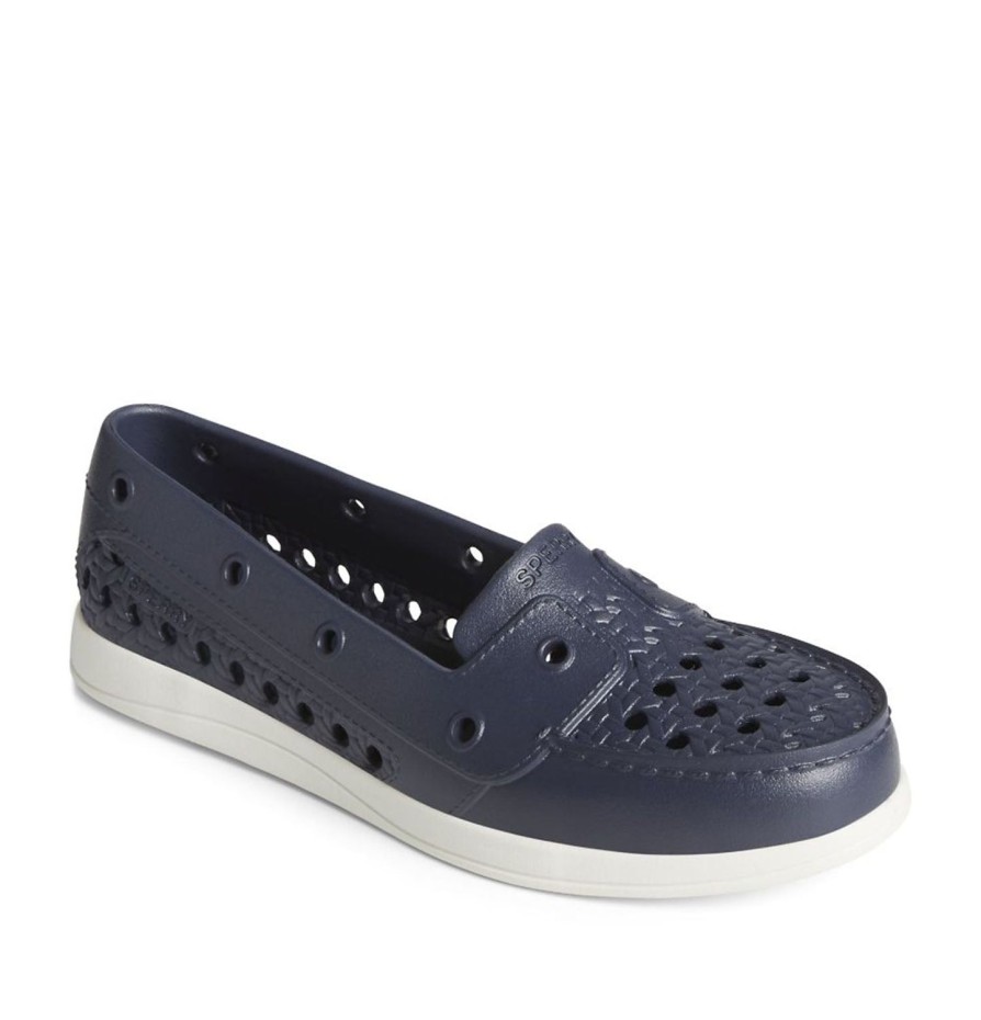 Women'S Shoes Sperry | Sperry Women'S Float Fish Boat Shoe In Navy