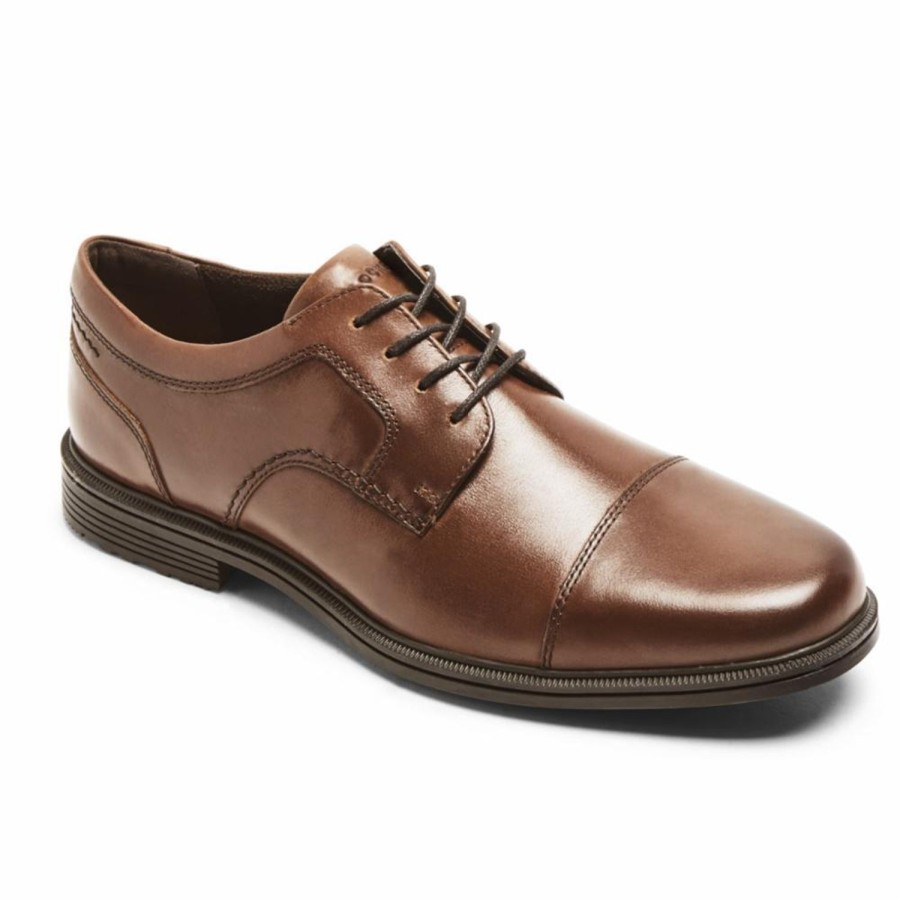 Men'S Shoes Rockport Men | Rockport Men'S Cap Toe Taylor Wp Brown W