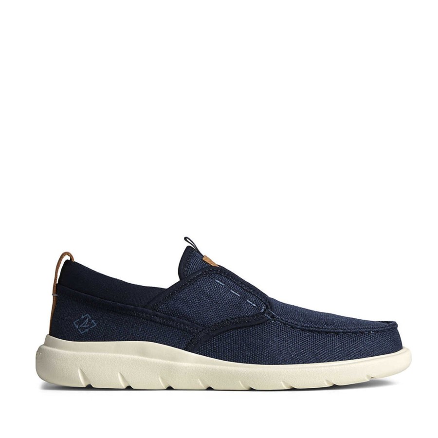 Men'S Shoes SPERRY | Sperry Men'S Capt Moc Boat In Navy