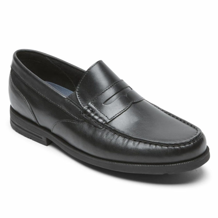 Men'S Shoes Rockport Men | Rockport Men'S Penny Preston Black M