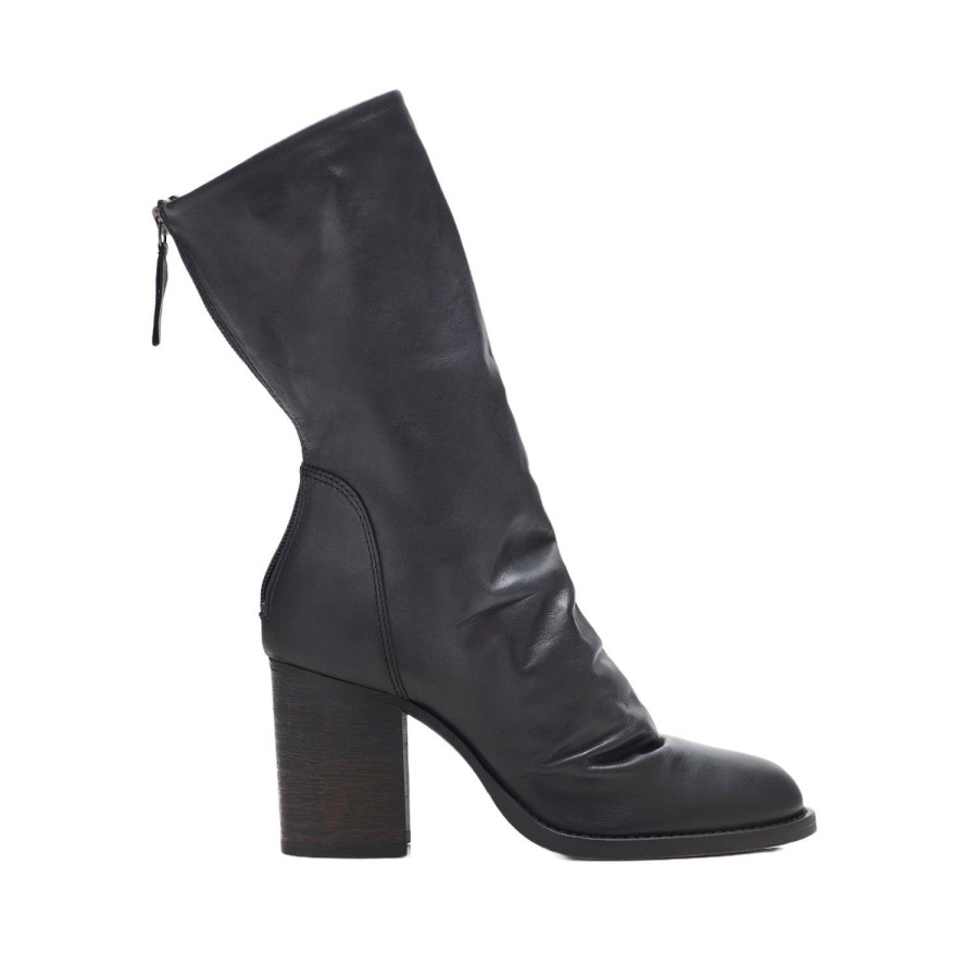 Women'S Shoes FREE PEOPLE | Free People Women'S Elle Block Heel Boot In Black