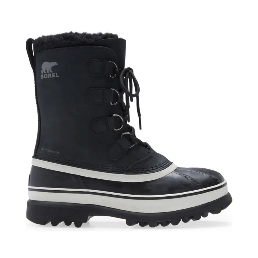 Men'S Shoes SOREL | Sorel Men'S Caribou Wp In Black, Dark Shadow