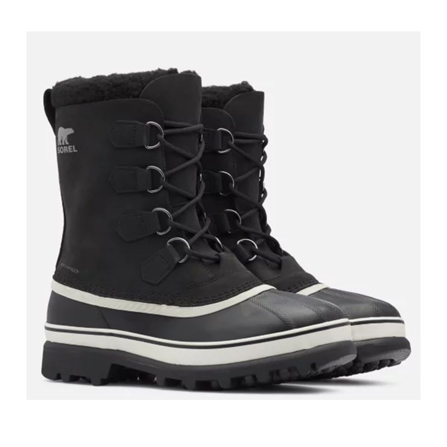 Men'S Shoes SOREL | Sorel Men'S Caribou Wp In Black, Dark Shadow