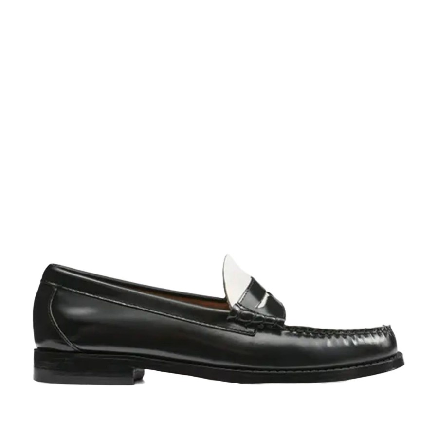 Men'S Shoes G.H. BASS | G.H. Bass Men'S Larson Weejun In Black/White