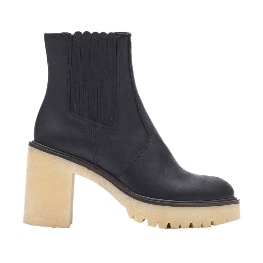 Women'S Shoes FREE PEOPLE | Free People Women'S James Chelsea Boot In Black Leather