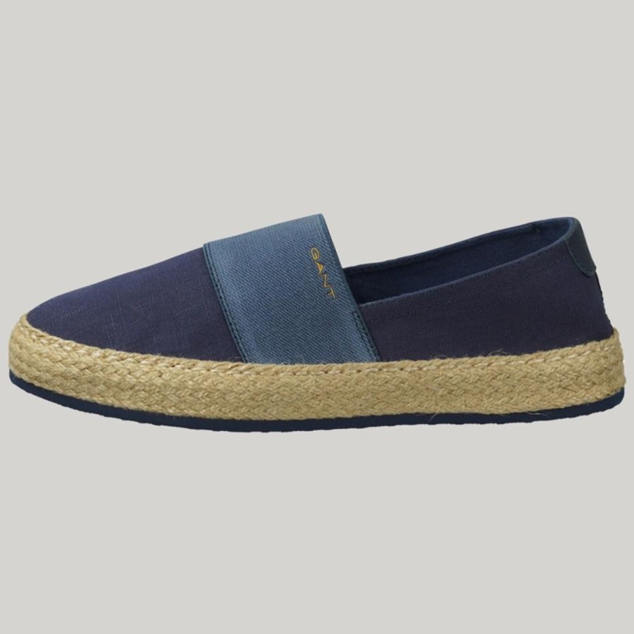 Women'S Shoes Gant Footwear Women | Gant Footwear Women'S Raffiaville Espadrille Blue M