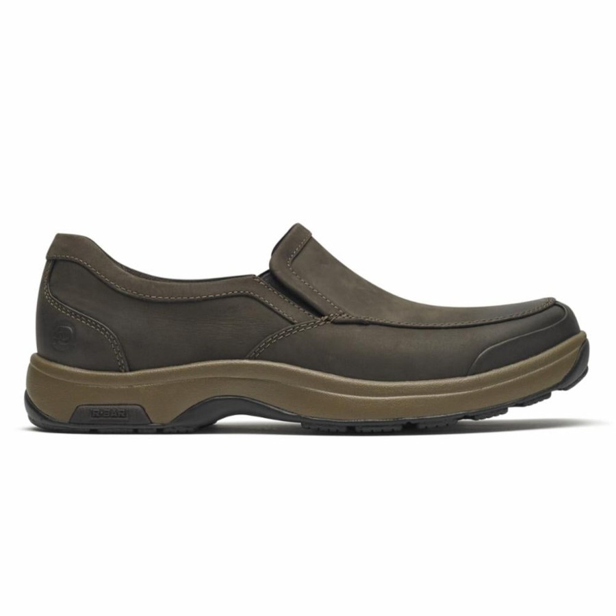 Men'S Shoes Dunham | Dunham Men'S Battery Park Slip-On 8000 Brown D