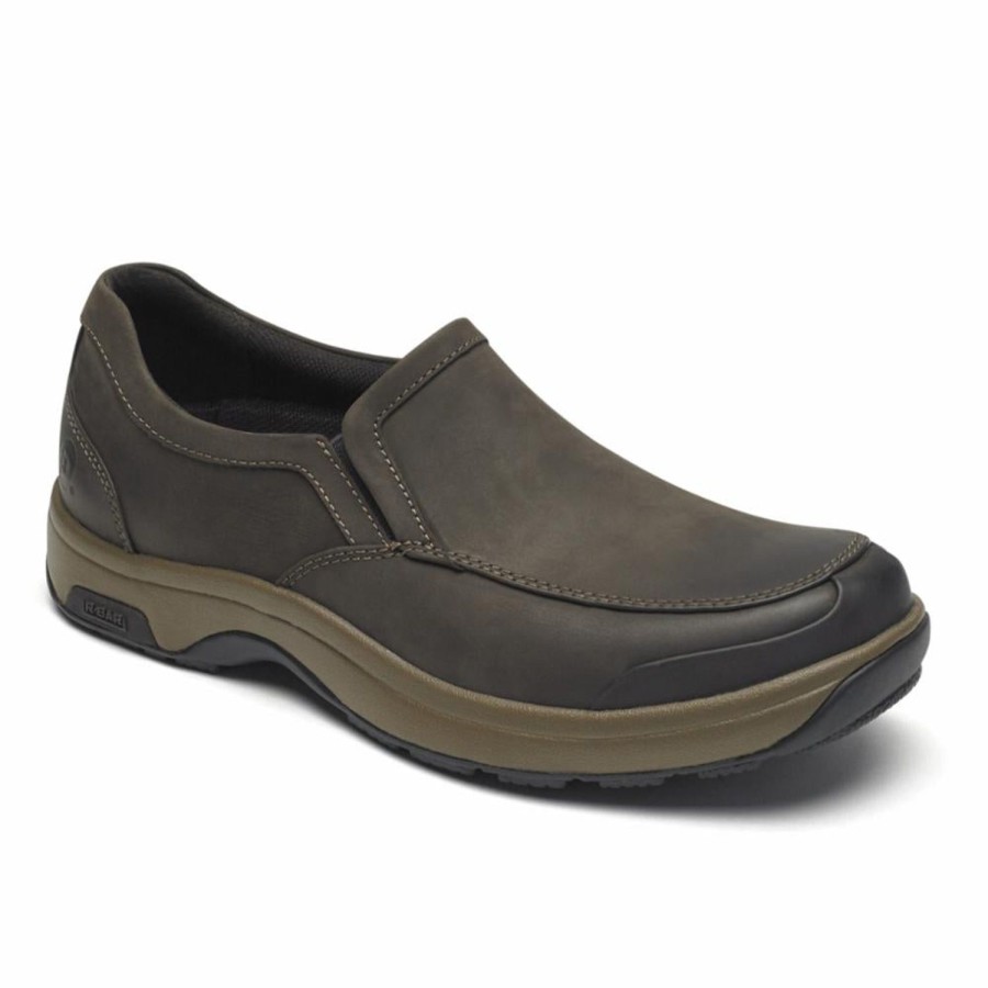 Men'S Shoes Dunham | Dunham Men'S Battery Park Slip-On 8000 Brown D