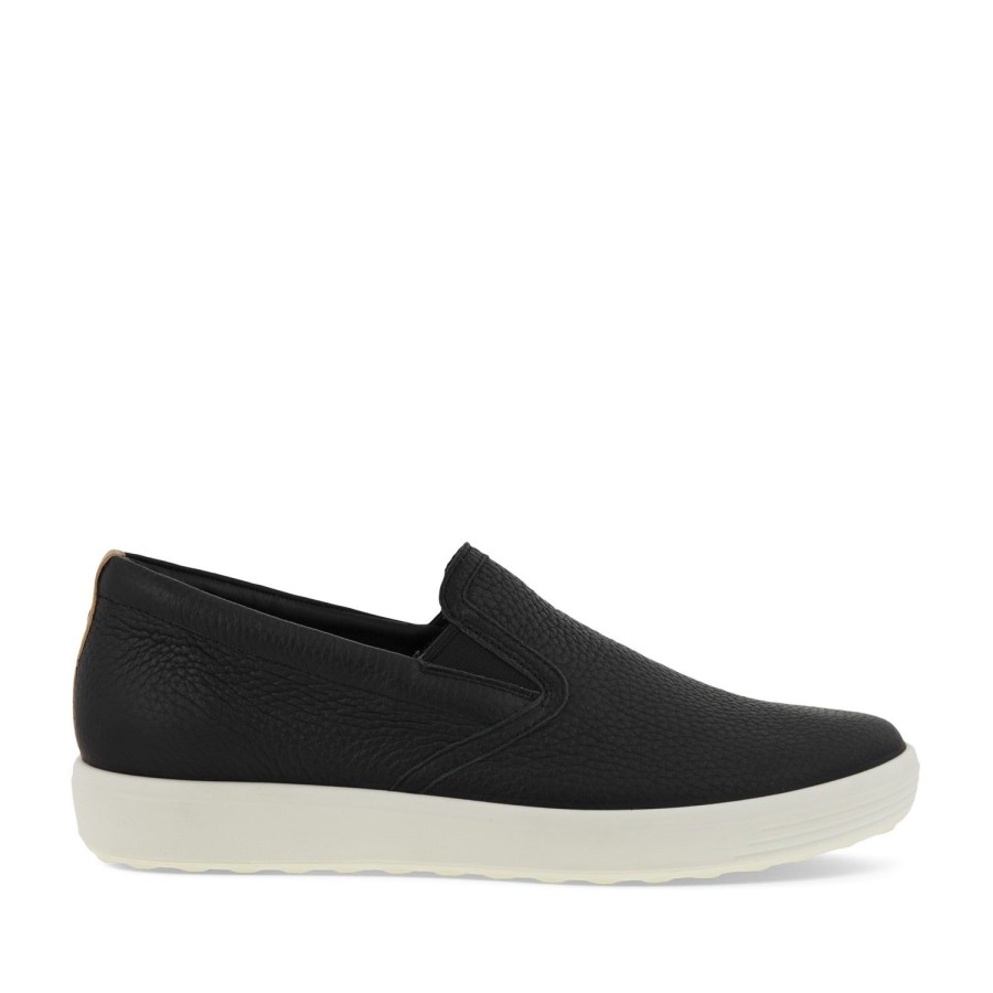 Women'S Shoes ECCO | Ecco Women'S Soft 7 Slip-On In Black/Powder