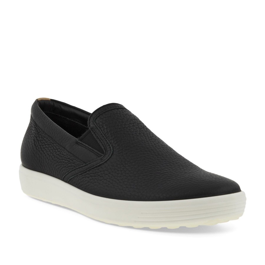 Women'S Shoes ECCO | Ecco Women'S Soft 7 Slip-On In Black/Powder