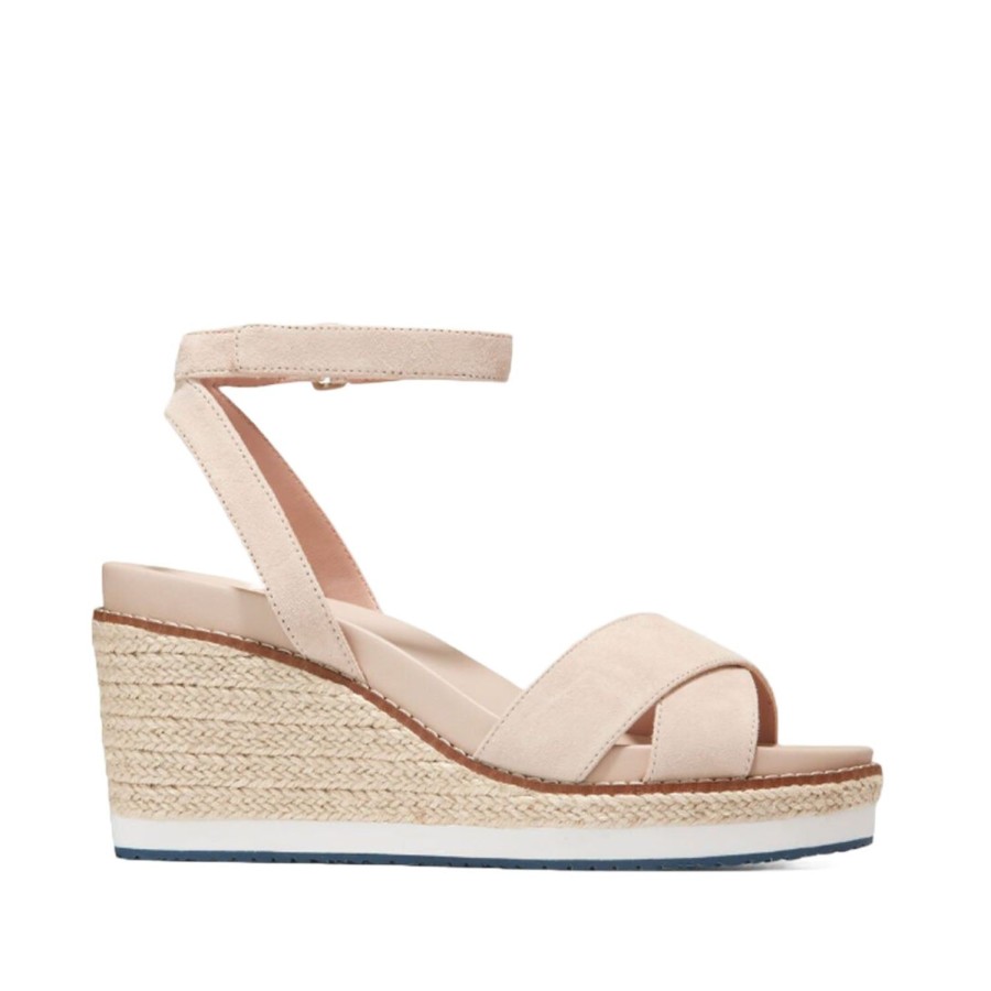 Women'S Shoes Cole Haan | Cole Haan Women'S Cloud Espadrille Wedge In Sesame