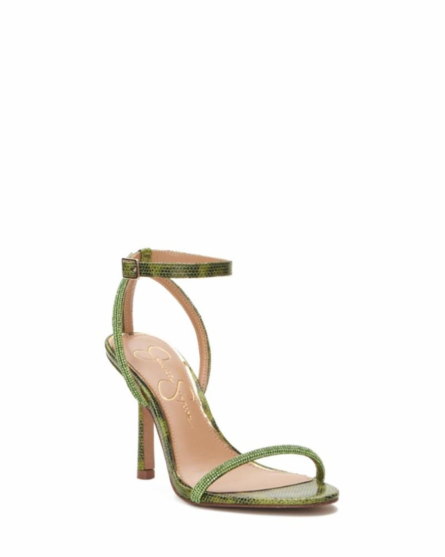 Women'S Shoes Jessica Simpson | Jessica Simpson Women'S Baharia Green/Sassy Leo Mesh M