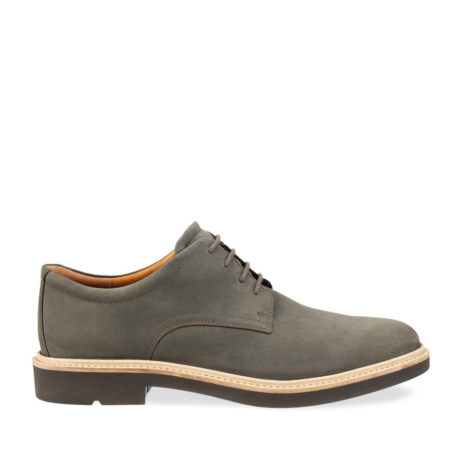 Men'S Shoes ECCO | Ecco Men'S London Derby In Dark Clay