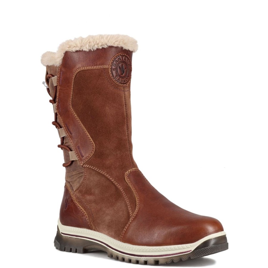 Women'S Shoes Santana Canada | Santana Canada Women'S Mayerluxe Winter Boots In Cognac Burgundy