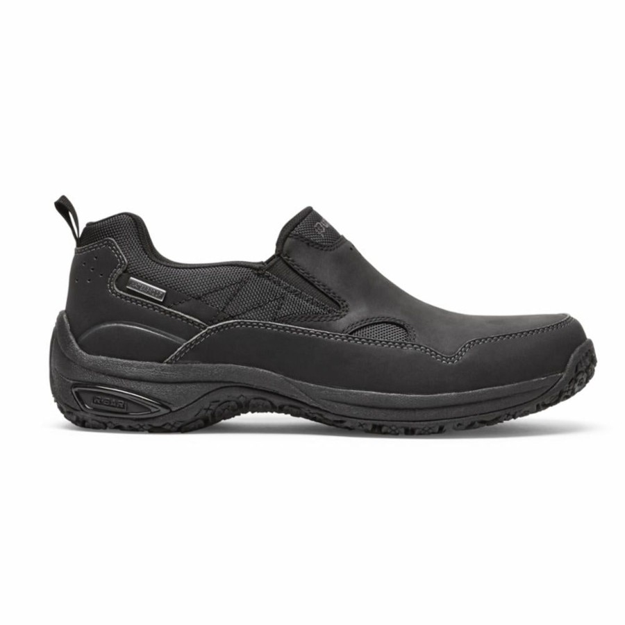 Men'S Shoes Dunham | Dunham Men'S Cloud Plus Slip On Ludlow Black 4E