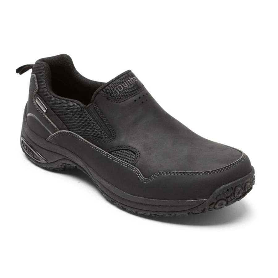 Men'S Shoes Dunham | Dunham Men'S Cloud Plus Slip On Ludlow Black 4E