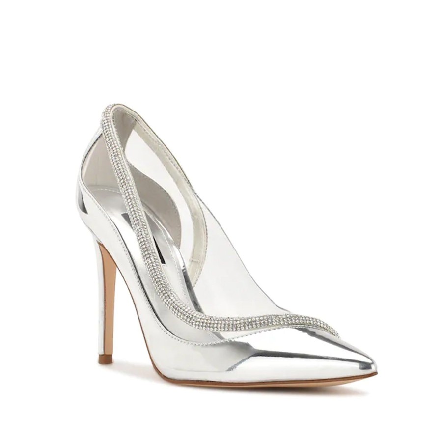 Women'S Shoes NINE WEST | Nine West Finna3 In Silver